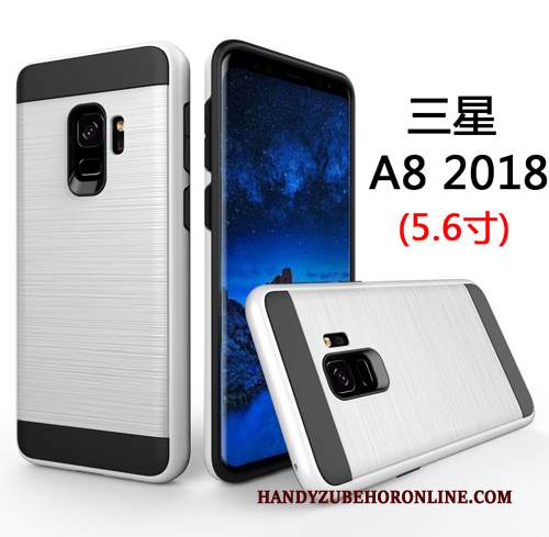 Custodia Samsung Galaxy A8 2018 Tutto Incluso Verde, Cover Samsung Galaxy A8 2018 Difficile Affari