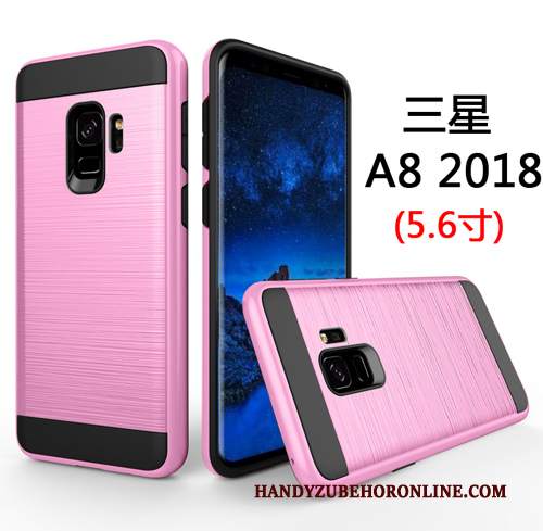 Custodia Samsung Galaxy A8 2018 Tutto Incluso Verde, Cover Samsung Galaxy A8 2018 Difficile Affari