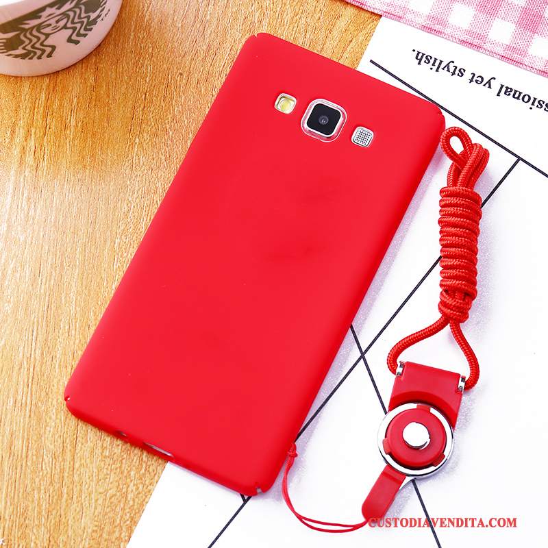 Custodia Samsung Galaxy A8 Creativo Macchiatitelefono, Cover Samsung Galaxy A8 Protezione Anti-caduta Rosso