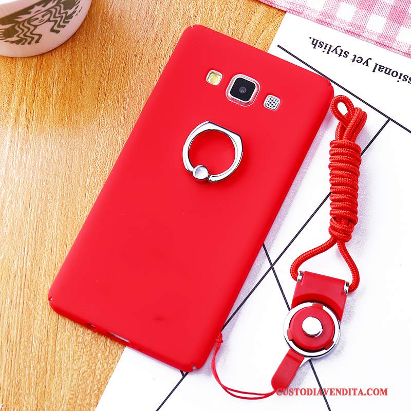 Custodia Samsung Galaxy A8 Creativo Macchiatitelefono, Cover Samsung Galaxy A8 Protezione Anti-caduta Rosso