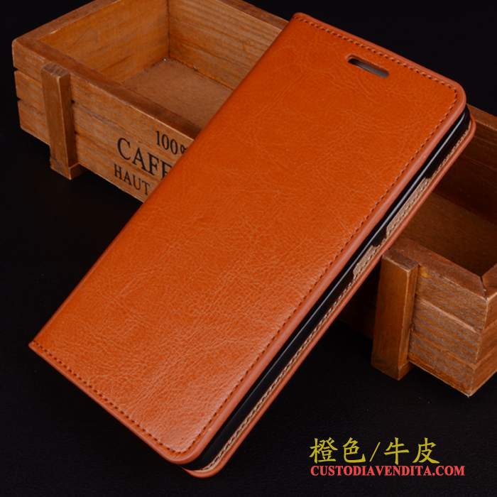 Custodia Samsung Galaxy A8 Pelle Anti-caduta Rosso, Cover Samsung Galaxy A8 Protezione Telefono