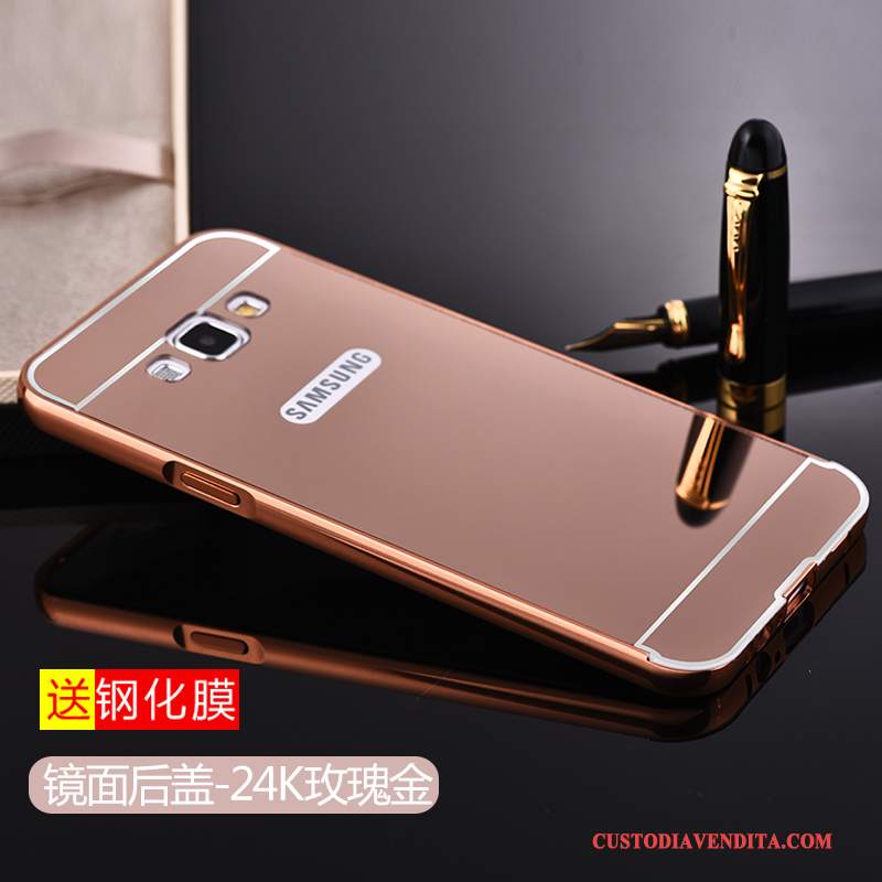 Custodia Samsung Galaxy A8 Protezione Metallo Argento, Cover Samsung Galaxy A8 Telefono Coperchio Posteriore