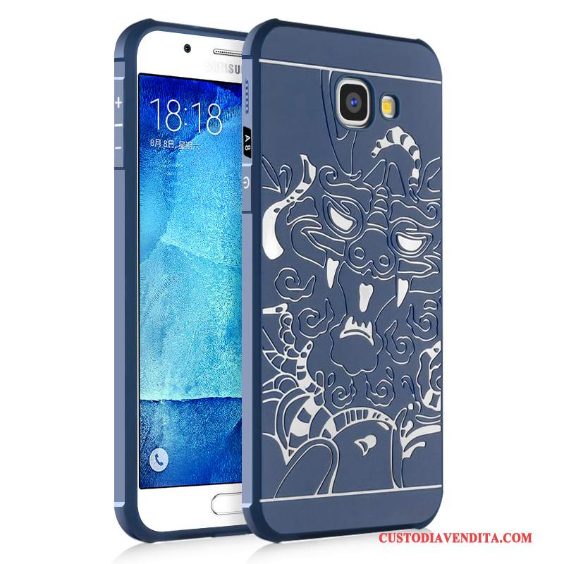 Custodia Samsung Galaxy A8 Silicone Anti-caduta Morbido, Cover Samsung Galaxy A8 Protezione Tutto Incluso Macchiati