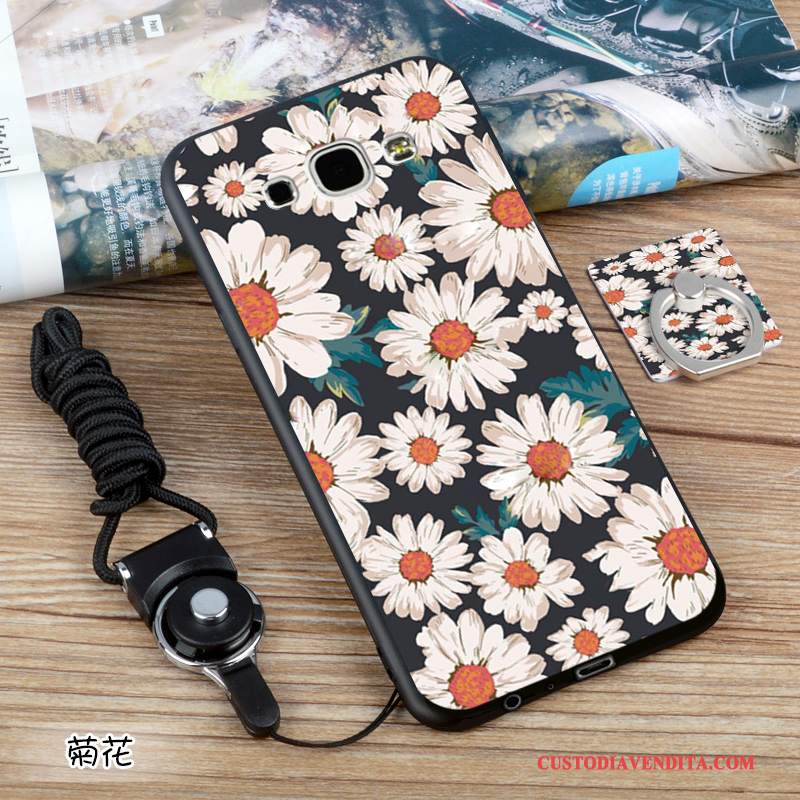 Custodia Samsung Galaxy A8 Silicone Nerotelefono, Cover Samsung Galaxy A8 Protezione Europa Morbido