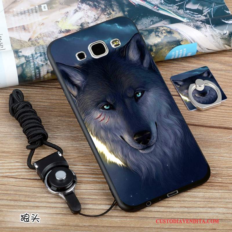 Custodia Samsung Galaxy A8 Silicone Nerotelefono, Cover Samsung Galaxy A8 Protezione Europa Morbido