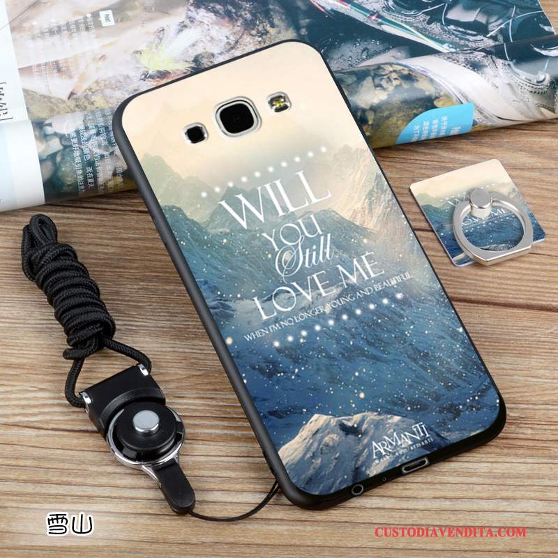 Custodia Samsung Galaxy A8 Silicone Nerotelefono, Cover Samsung Galaxy A8 Protezione Europa Morbido