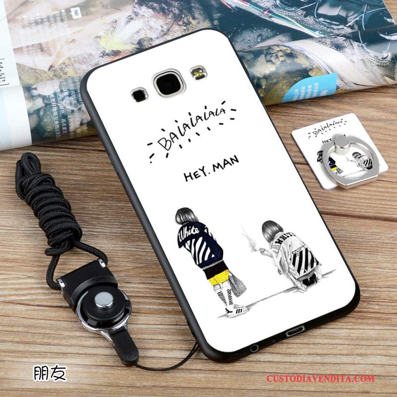 Custodia Samsung Galaxy A8 Silicone Nerotelefono, Cover Samsung Galaxy A8 Protezione Europa Morbido