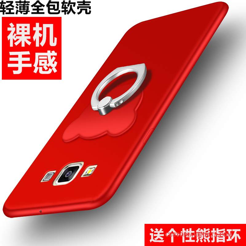 Custodia Samsung Galaxy A8 Silicone Rosso Tendenza, Cover Samsung Galaxy A8 Protezione Anti-caduta Macchiati