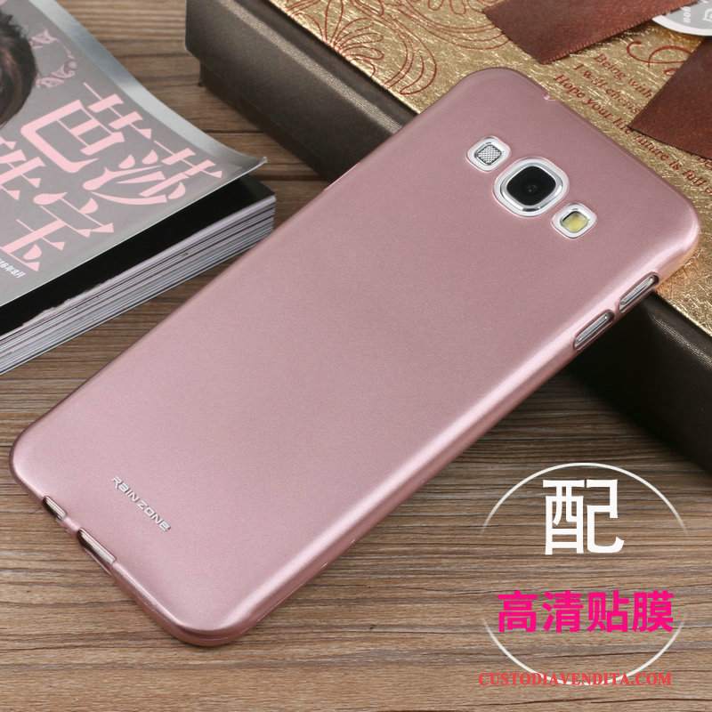 Custodia Samsung Galaxy A8 Silicone Semplici Macchiati, Cover Samsung Galaxy A8 Protezione Morbido Rosa