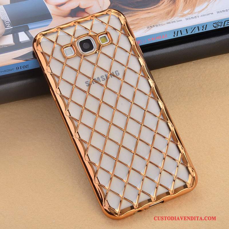 Custodia Samsung Galaxy A8 Strass Oro Ornamenti Appesi, Cover Samsung Galaxy A8 Silicone Telefono Morbido