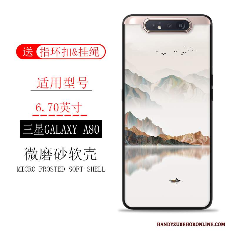 Custodia Samsung Galaxy A80 Macchiati Inchiostro, Cover Samsung Galaxy A80 Scenario Tutto Incluso