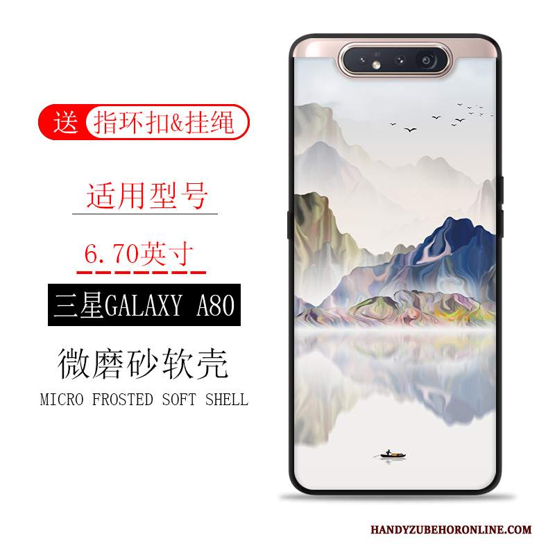 Custodia Samsung Galaxy A80 Macchiati Inchiostro, Cover Samsung Galaxy A80 Scenario Tutto Incluso