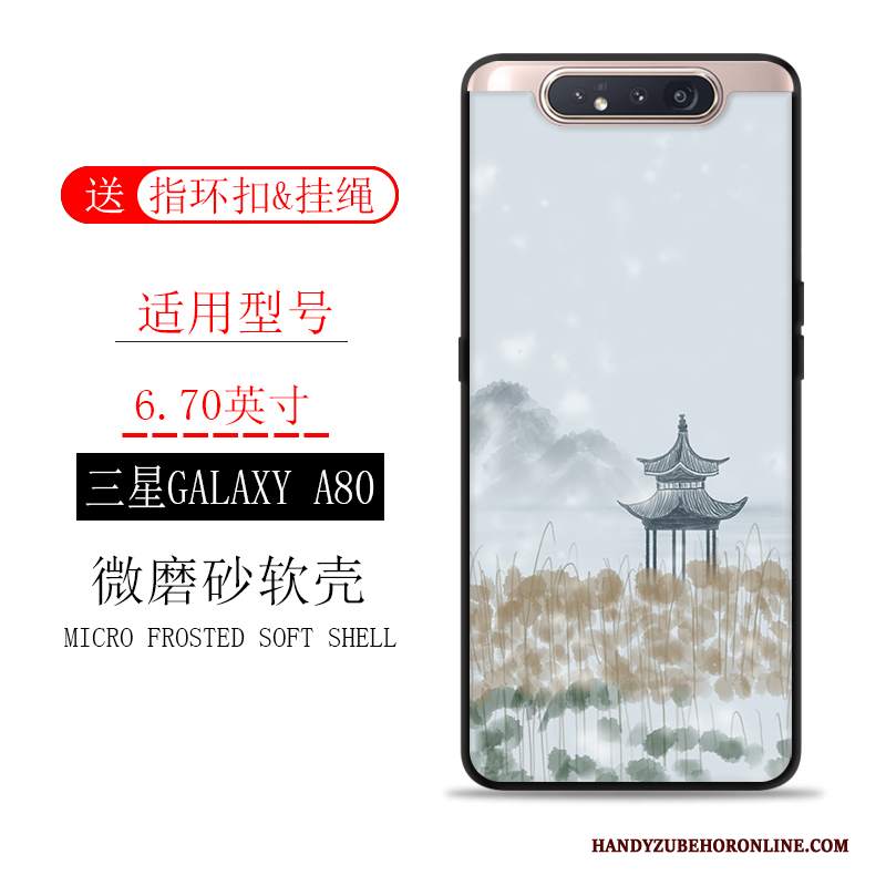 Custodia Samsung Galaxy A80 Macchiati Inchiostro, Cover Samsung Galaxy A80 Scenario Tutto Incluso