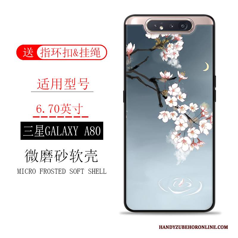 Custodia Samsung Galaxy A80 Macchiati Inchiostro, Cover Samsung Galaxy A80 Scenario Tutto Incluso