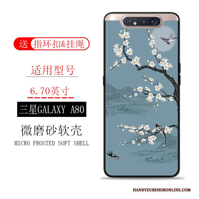 Custodia Samsung Galaxy A80 Macchiati Inchiostro, Cover Samsung Galaxy A80 Scenario Tutto Incluso