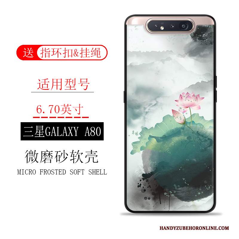 Custodia Samsung Galaxy A80 Macchiati Inchiostro, Cover Samsung Galaxy A80 Scenario Tutto Incluso