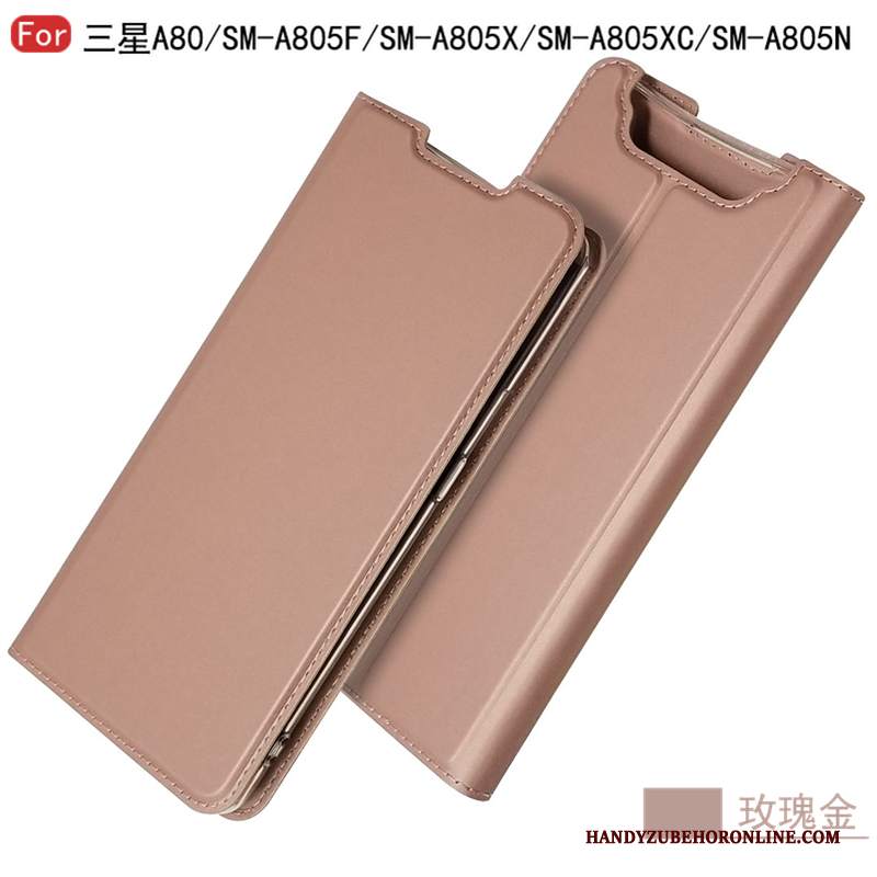 Custodia Samsung Galaxy A80 Pelle Carta Supporto, Cover Samsung Galaxy A80 Folio Di Personalità Modello