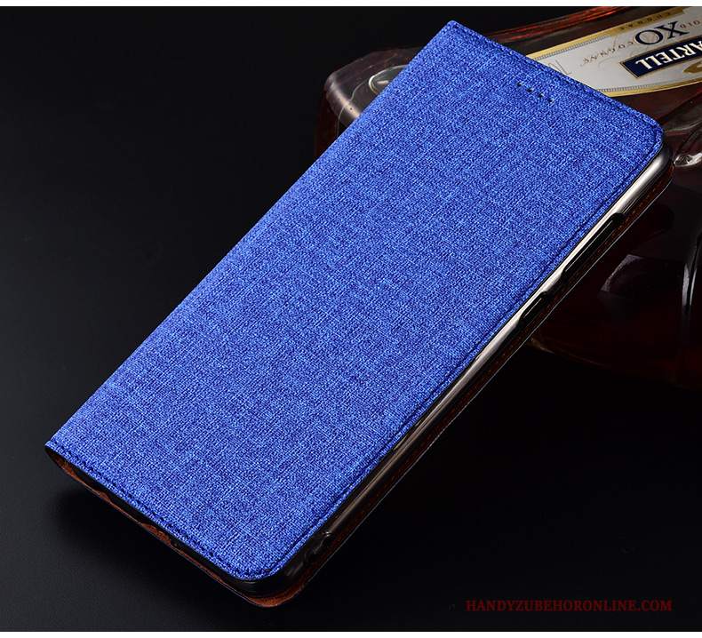 Custodia Samsung Galaxy A80 Pelle Tutto Incluso Morbido, Cover Samsung Galaxy A80 Folio Cotone E Lino Anti-caduta