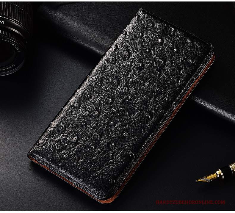 Custodia Samsung Galaxy A80 Protezione Modello Anti-caduta, Cover Samsung Galaxy A80 Pelle Marchio Di Tendenza Nero