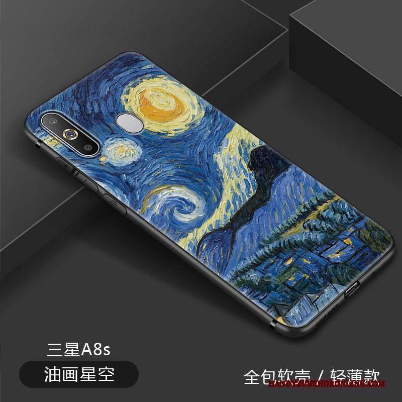 Custodia Samsung Galaxy A8s Arte Notte, Cover Samsung Galaxy A8s Elegante Semplici