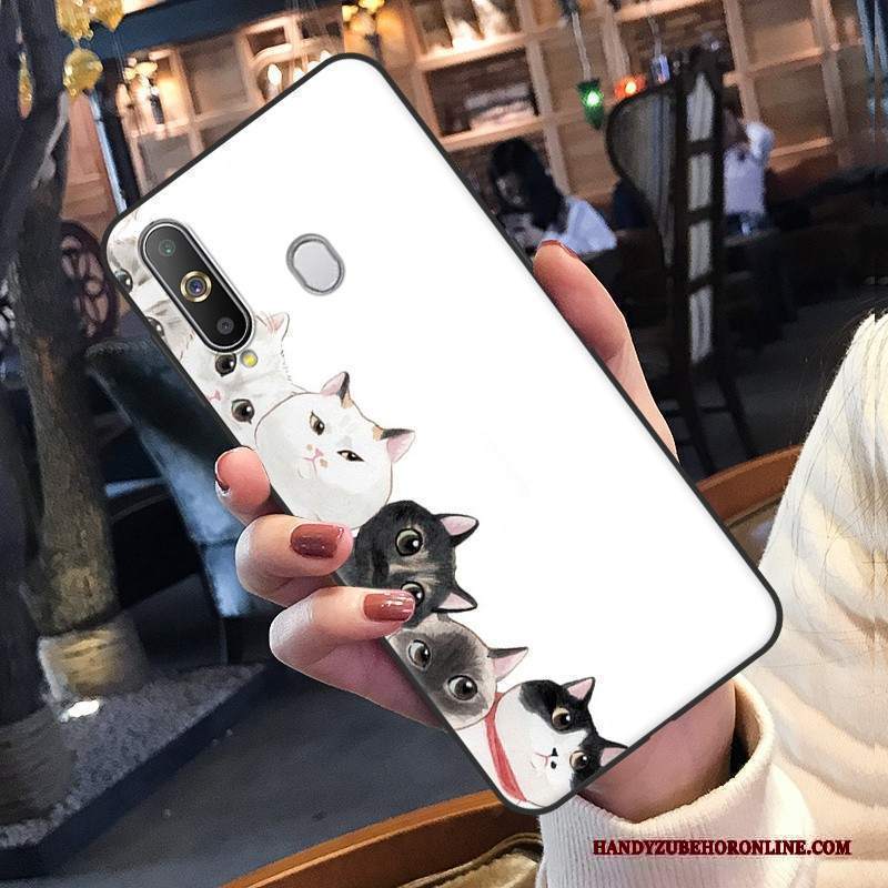 Custodia Samsung Galaxy A8s Cartone Animato Biancotelefono, Cover Samsung Galaxy A8s Silicone Morbido Ornamenti Appesi