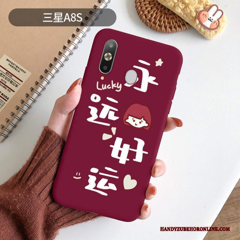 Custodia Samsung Galaxy A8s Cartone Animato Macchiatitelefono, Cover Samsung Galaxy A8s Protezione Amanti Nuovo