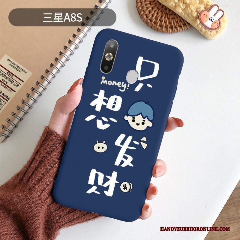 Custodia Samsung Galaxy A8s Cartone Animato Macchiatitelefono, Cover Samsung Galaxy A8s Protezione Amanti Nuovo