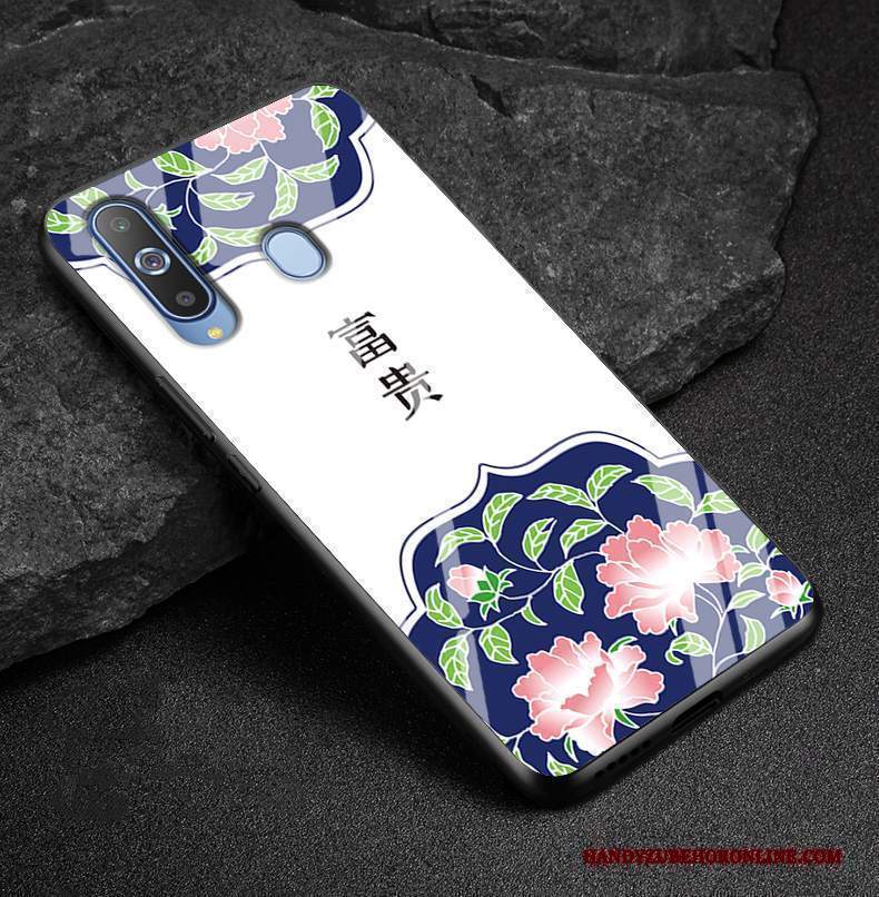 Custodia Samsung Galaxy A8s Cartone Animato Semplicitelefono, Cover Samsung Galaxy A8s Protezione Vetro Bello