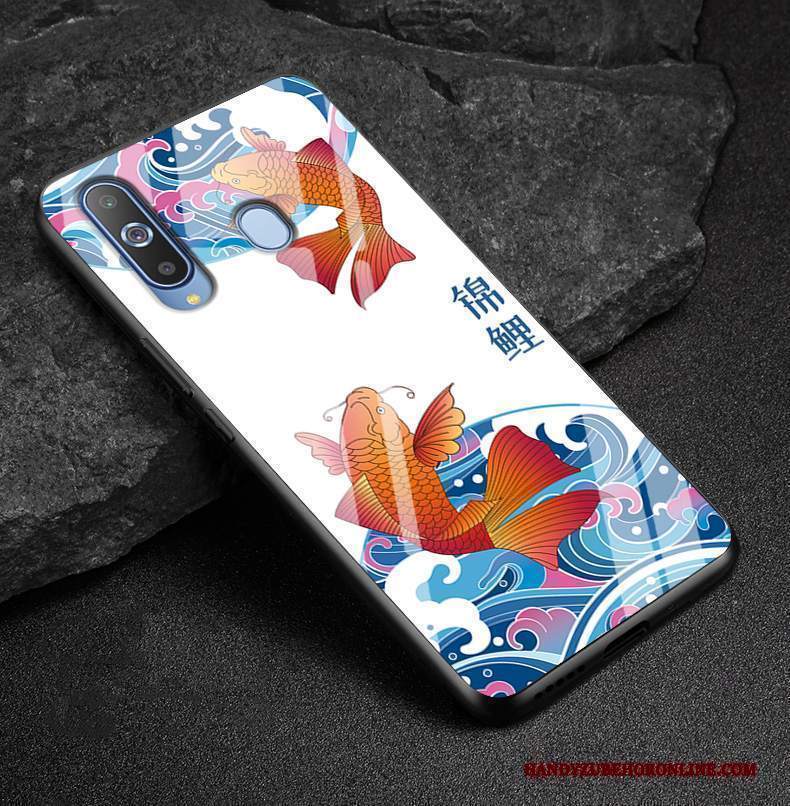 Custodia Samsung Galaxy A8s Cartone Animato Semplicitelefono, Cover Samsung Galaxy A8s Protezione Vetro Bello