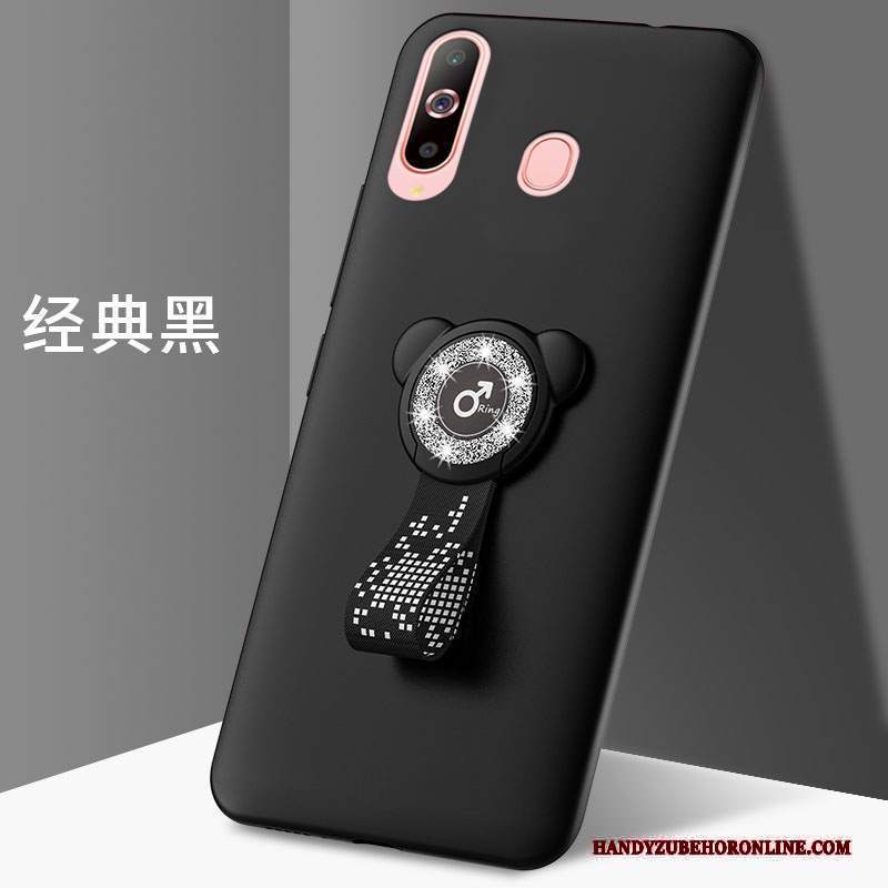 Custodia Samsung Galaxy A8s Cartone Animato Telefono Amanti, Cover Samsung Galaxy A8s Protezione Marchio Di Tendenza Nero