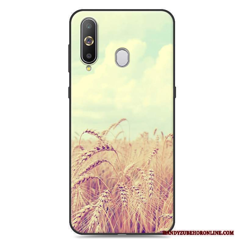 Custodia Samsung Galaxy A8s Cartone Animato Tendenza Giallo, Cover Samsung Galaxy A8s Silicone Tutto Incluso Morbido