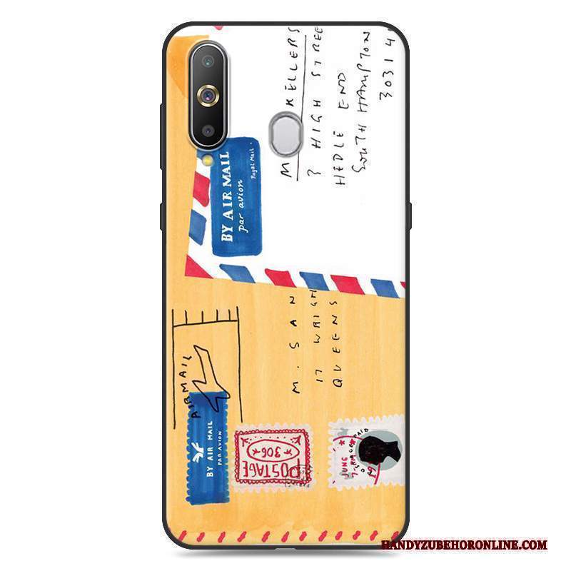 Custodia Samsung Galaxy A8s Cartone Animato Tendenza Giallo, Cover Samsung Galaxy A8s Silicone Tutto Incluso Morbido