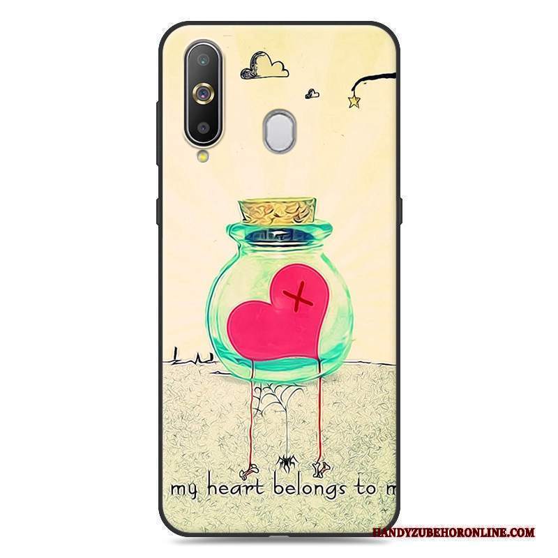 Custodia Samsung Galaxy A8s Cartone Animato Tendenza Giallo, Cover Samsung Galaxy A8s Silicone Tutto Incluso Morbido