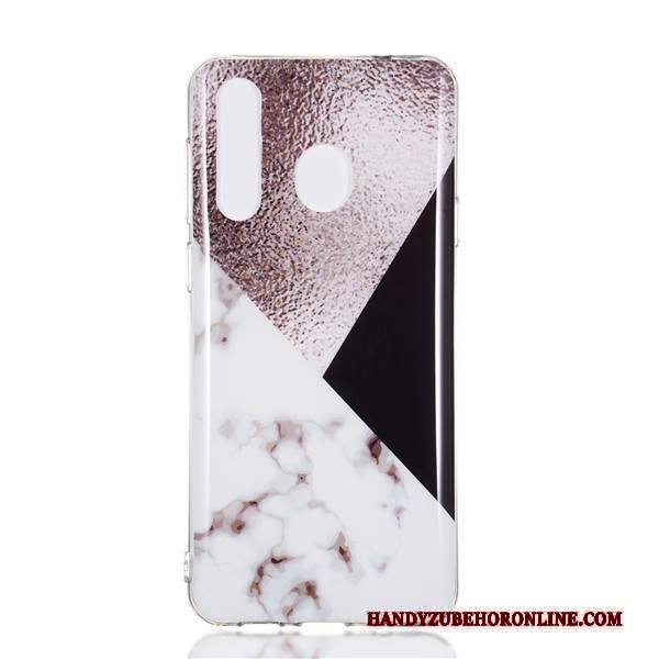 Custodia Samsung Galaxy A8s Cartone Animato Tendenza Porpora, Cover Samsung Galaxy A8s Protezione Ornamenti Appesi Grande