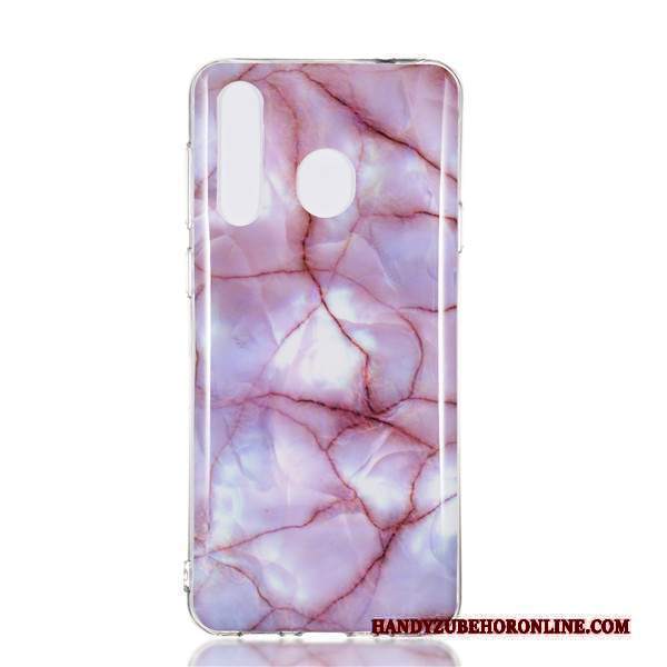 Custodia Samsung Galaxy A8s Cartone Animato Tendenza Porpora, Cover Samsung Galaxy A8s Protezione Ornamenti Appesi Grande