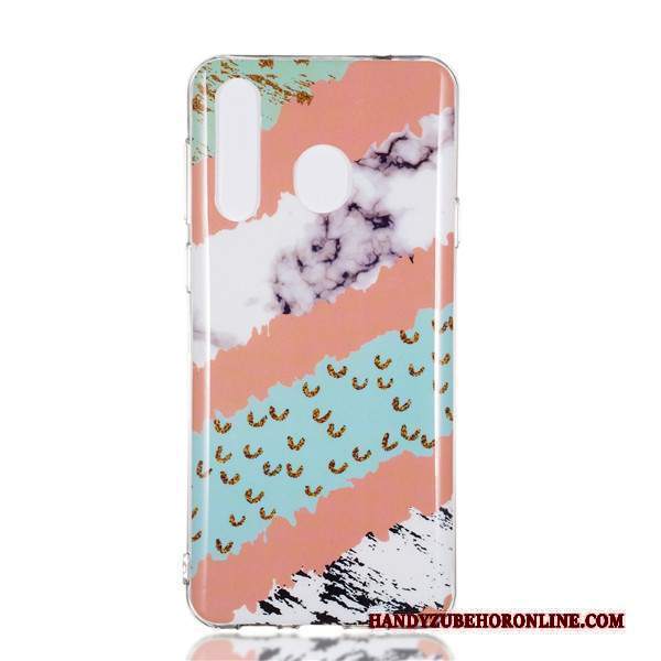 Custodia Samsung Galaxy A8s Cartone Animato Tendenza Porpora, Cover Samsung Galaxy A8s Protezione Ornamenti Appesi Grande