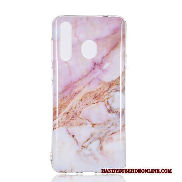 Custodia Samsung Galaxy A8s Cartone Animato Tendenza Porpora, Cover Samsung Galaxy A8s Protezione Ornamenti Appesi Grande