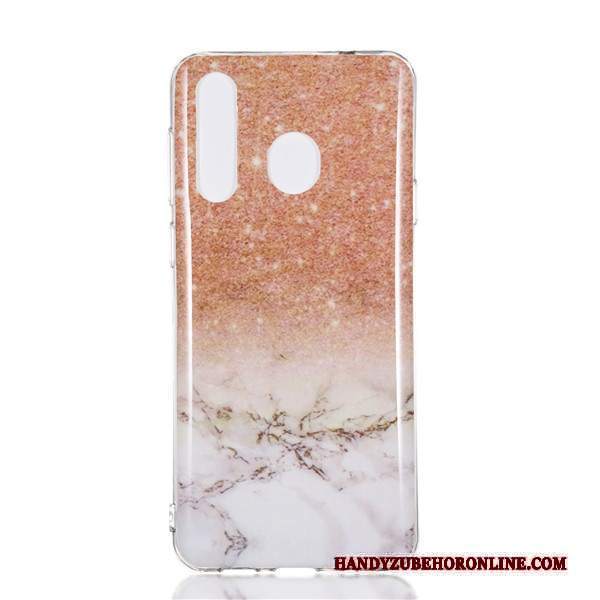 Custodia Samsung Galaxy A8s Cartone Animato Tendenza Porpora, Cover Samsung Galaxy A8s Protezione Ornamenti Appesi Grande