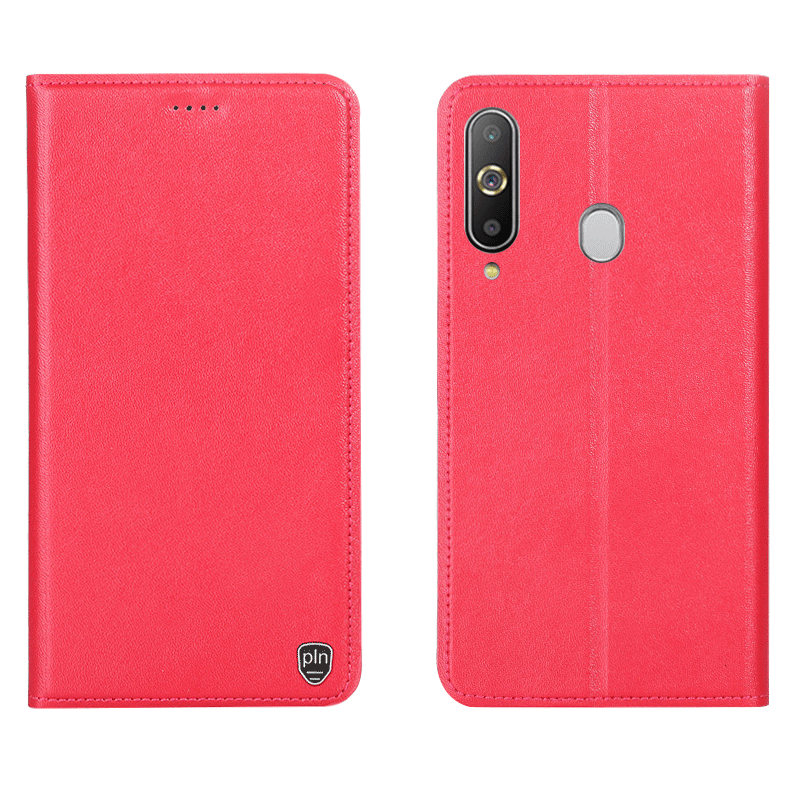 Custodia Samsung Galaxy A8s Pelle Telefono Giallo, Cover Samsung Galaxy A8s Protezione Modello Anti-caduta