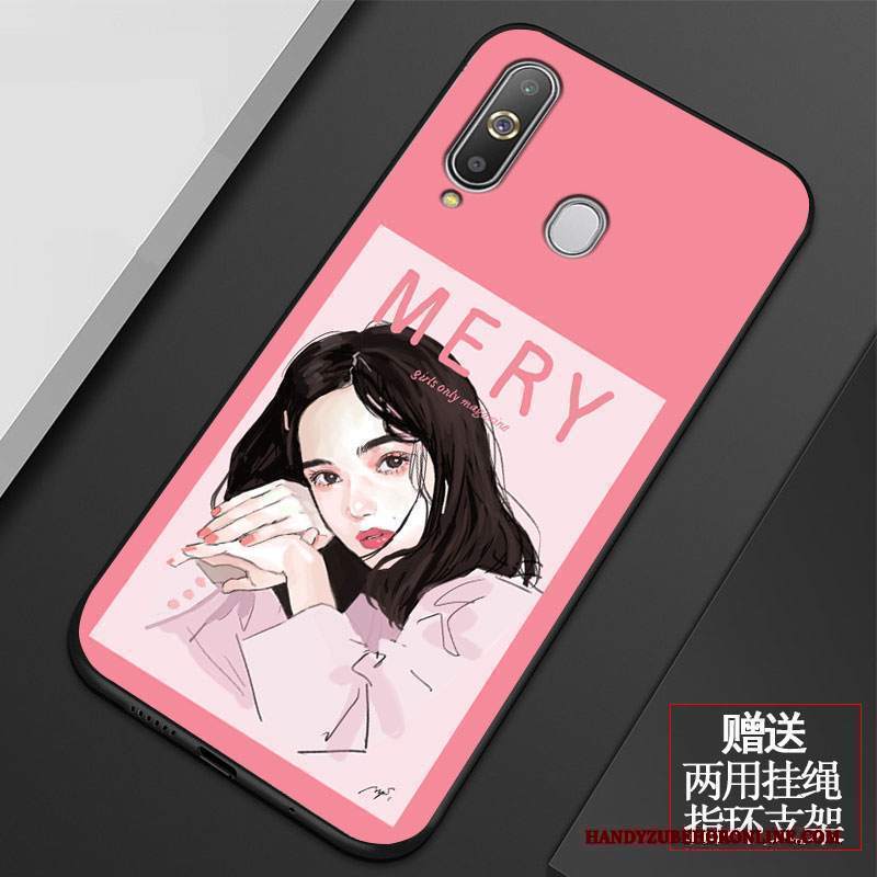 Custodia Samsung Galaxy A8s Silicone Bello Tendenza, Cover Samsung Galaxy A8s Cartone Animato Tutto Incluso Rosa