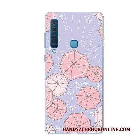 Custodia Samsung Galaxy A9 2018 Creativo Bello Rosa, Cover Samsung Galaxy A9 2018 Protezione Morbido Fresco