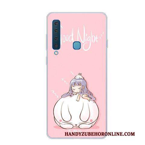 Custodia Samsung Galaxy A9 2018 Creativo Bello Rosa, Cover Samsung Galaxy A9 2018 Protezione Morbido Fresco