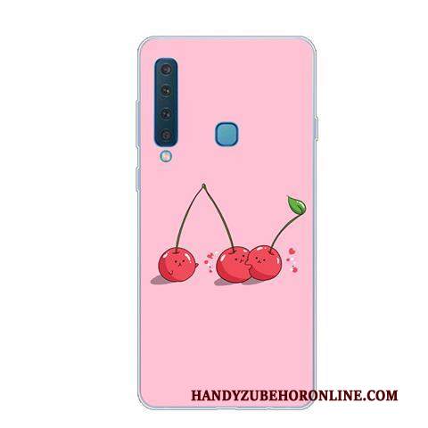 Custodia Samsung Galaxy A9 2018 Creativo Bello Rosa, Cover Samsung Galaxy A9 2018 Protezione Morbido Fresco