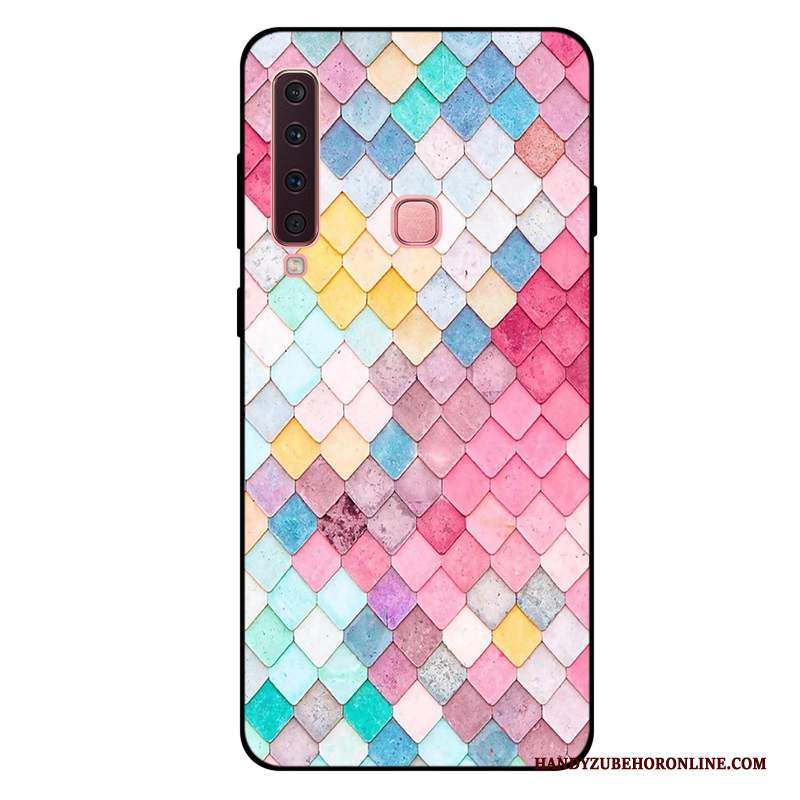 Custodia Samsung Galaxy A9 2018 Protezione Fresco Porpora, Cover Samsung Galaxy A9 2018 Anti-cadutatelefono