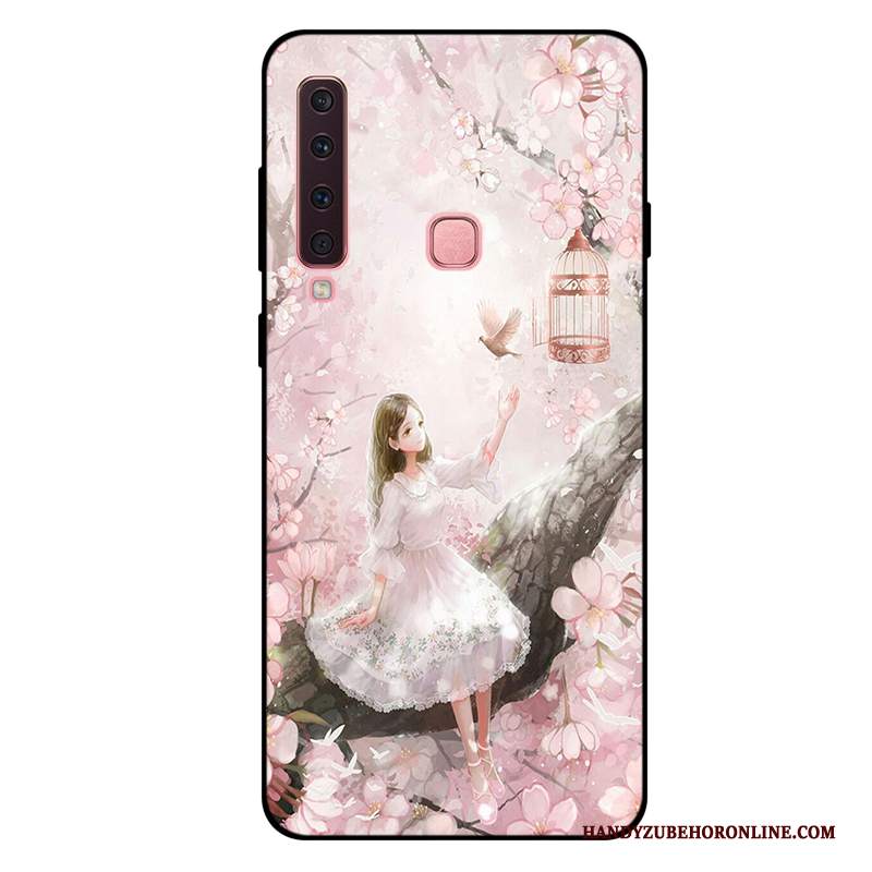 Custodia Samsung Galaxy A9 2018 Protezione Fresco Porpora, Cover Samsung Galaxy A9 2018 Anti-cadutatelefono