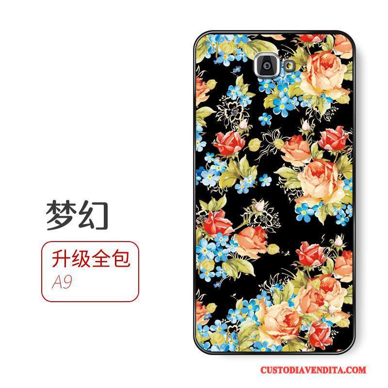 Custodia Samsung Galaxy A9 Cartone Animato Anti-caduta Chiaro, Cover Samsung Galaxy A9 Silicone Sottile Tutto Incluso