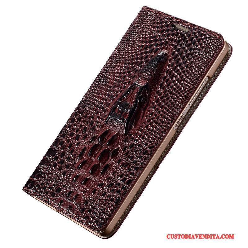 Custodia Samsung Galaxy A9 Folio Anti-caduta Rosso, Cover Samsung Galaxy A9 Pelle Telefono