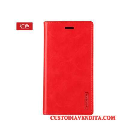 Custodia Samsung Galaxy A9 Pelle Rosso Alto, Cover Samsung Galaxy A9 Folio Telefono