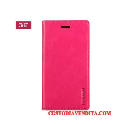 Custodia Samsung Galaxy A9 Pelle Rosso Alto, Cover Samsung Galaxy A9 Folio Telefono