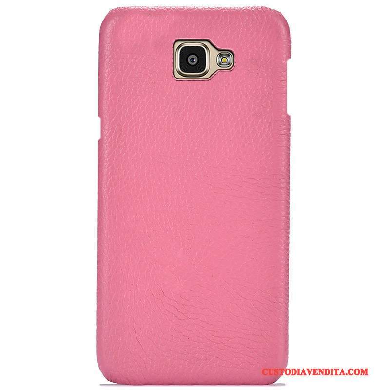 Custodia Samsung Galaxy A9 Pelle Telefono Anti-caduta, Cover Samsung Galaxy A9 Protezione Alto Rosa